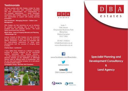 Announcement - DBA Estates Brochure